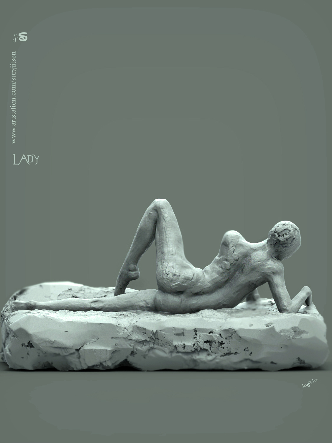 Lady_pose_Digital_Sculpture_SurajitSen_Nov2019