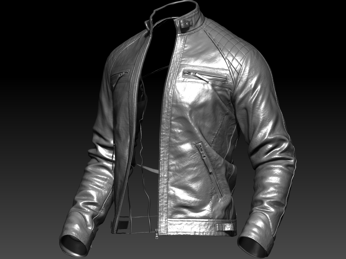 jacket texture zbrush