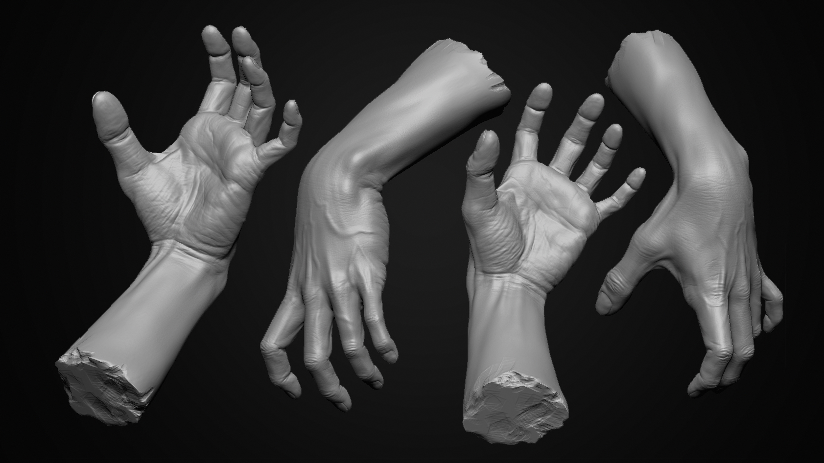 hands study zbrush
