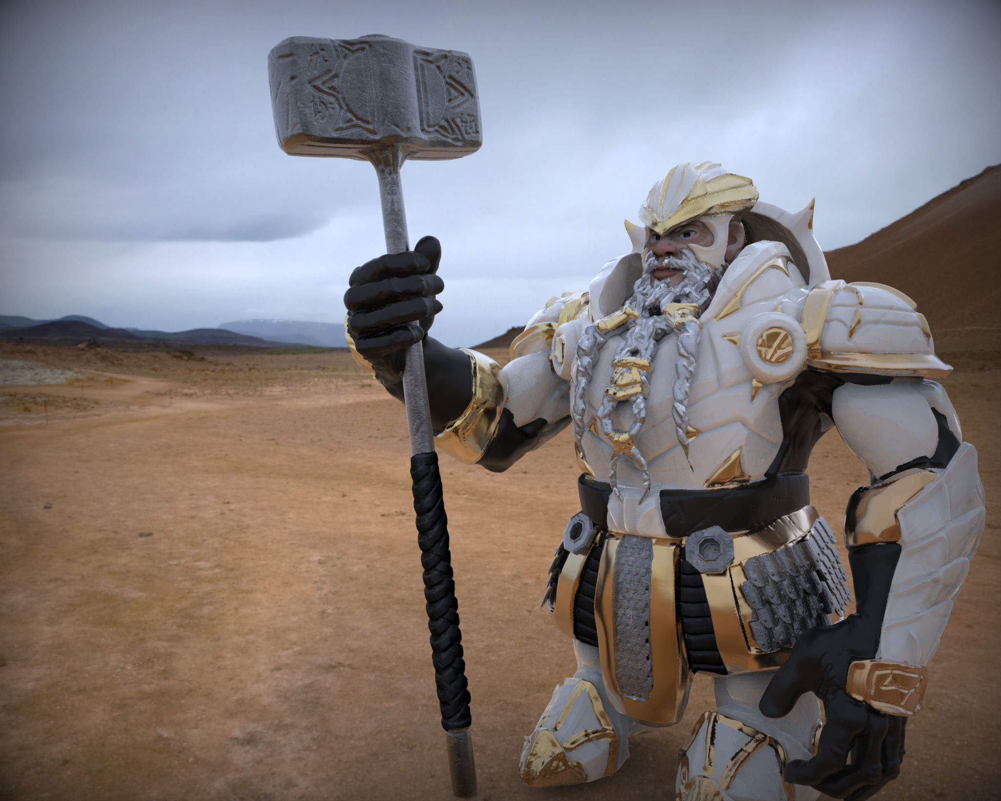 Dwarven Fighter Keylight v1b.jpg