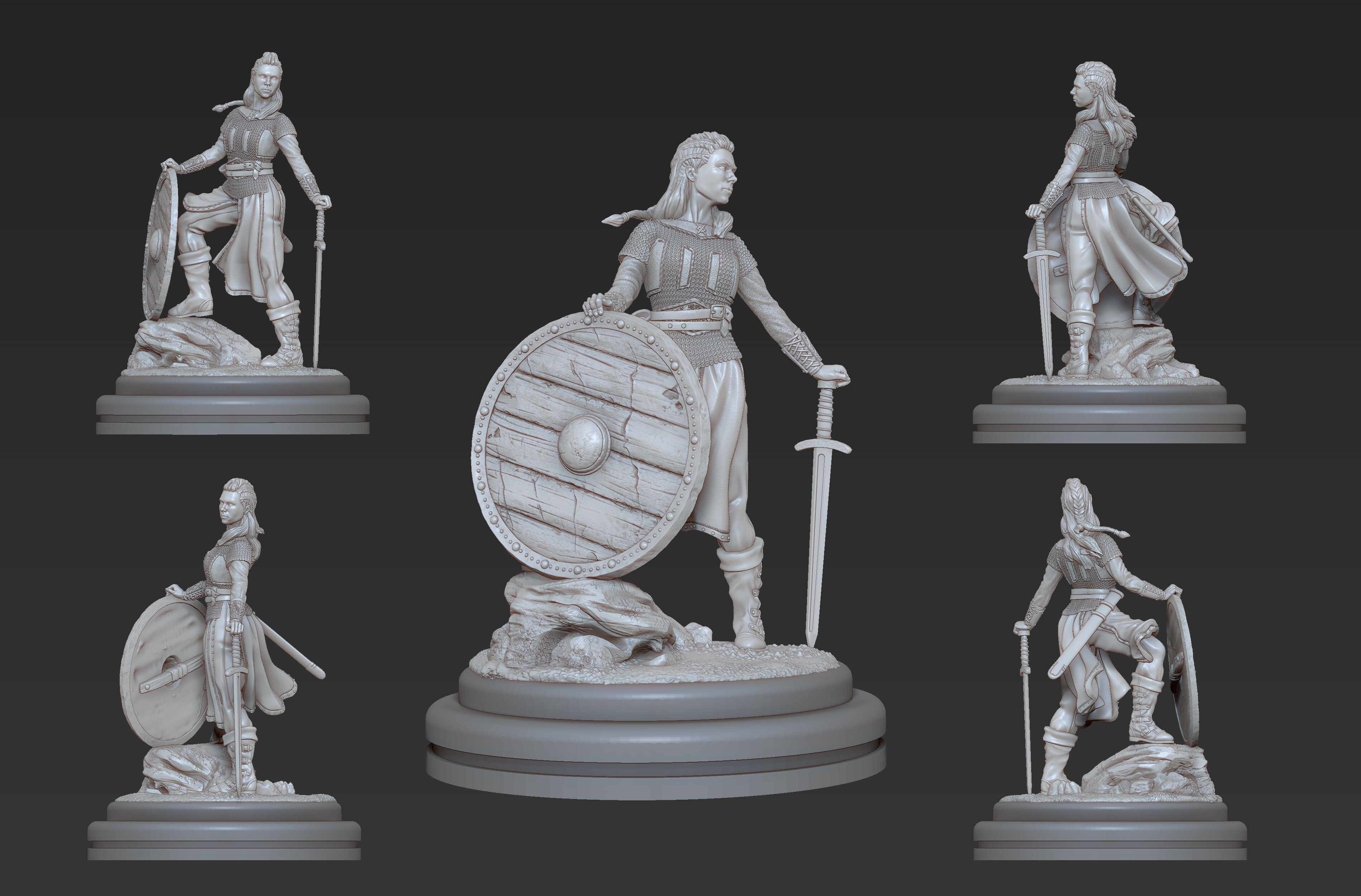 Viking Shield Maiden - ZBrushCentral