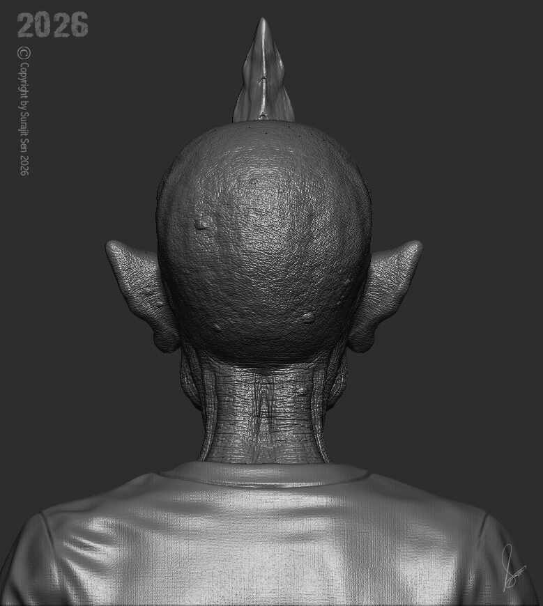 One_Horn_Creature_Digital_SCulpture_SurajitSen_June2026_for_WIP5