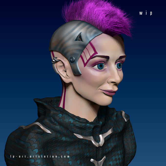 WIp of my head 11