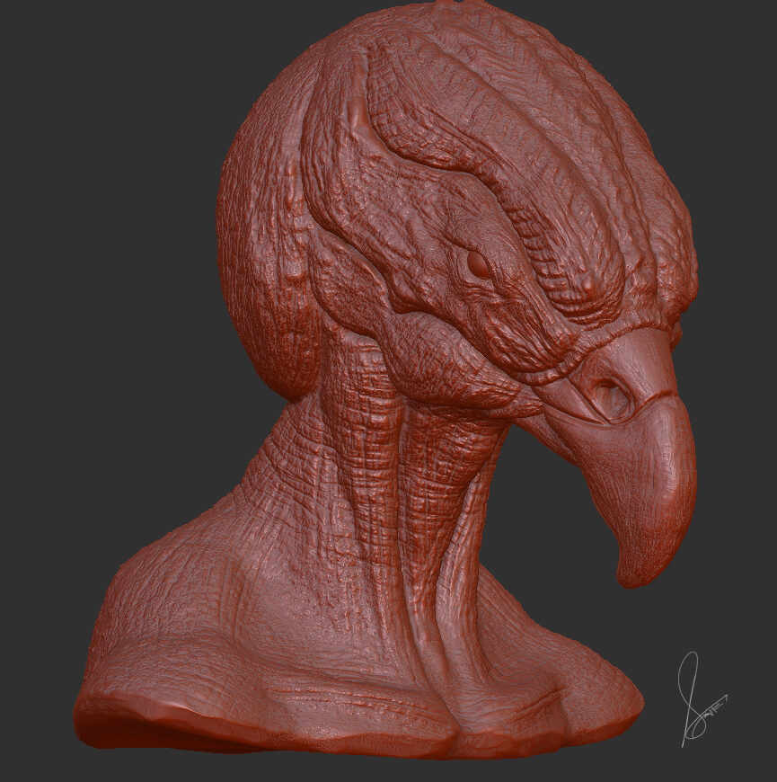 Birdinsect_Creature_Digital_SCulpture_SurajitSen_Jan2026_WIP7
