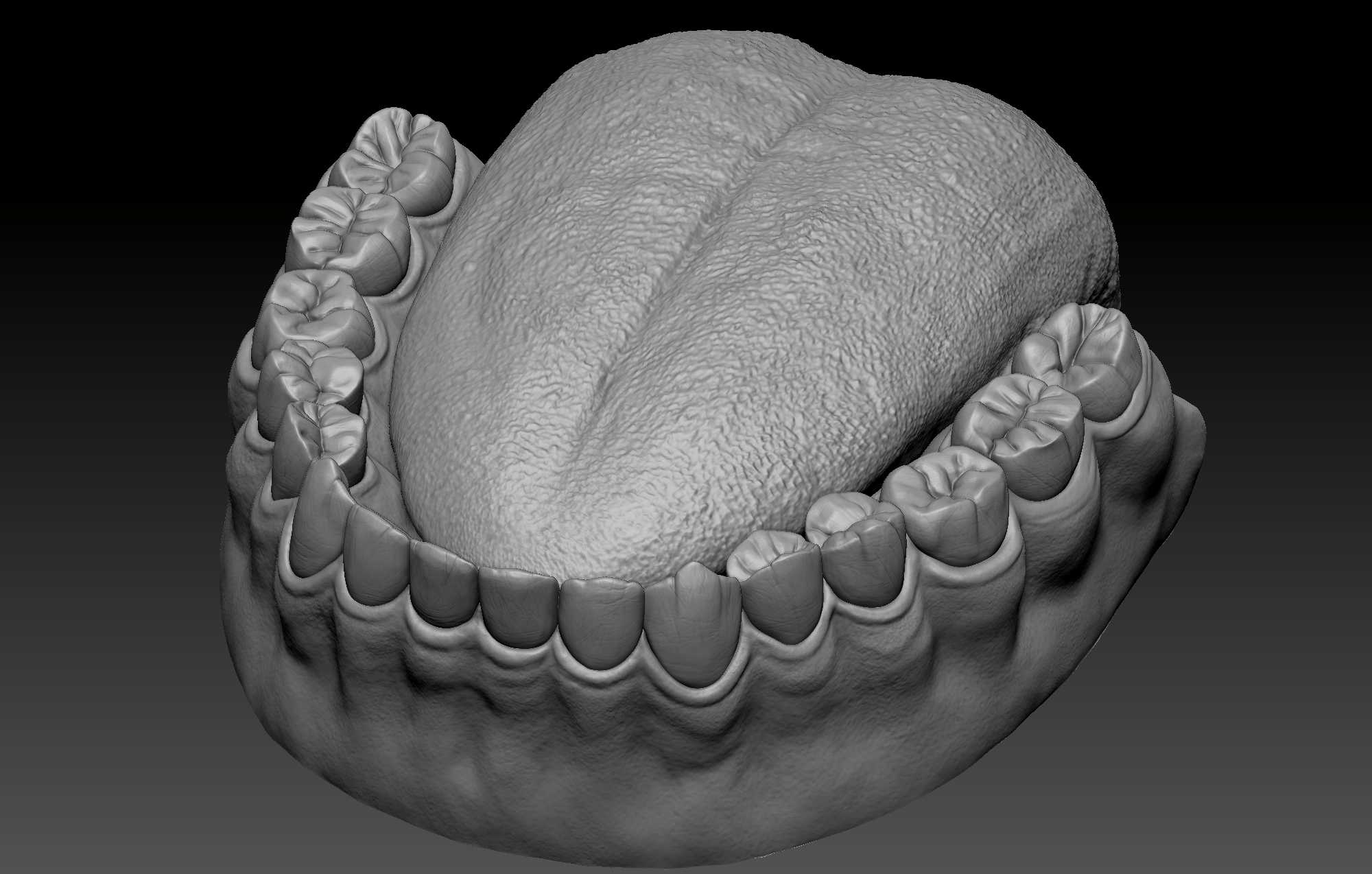 tooth zbrush