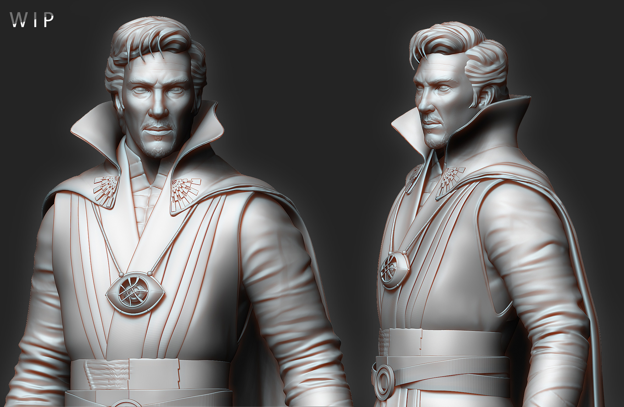 Good start but you really need to focus more on the likeness of Benedict if...