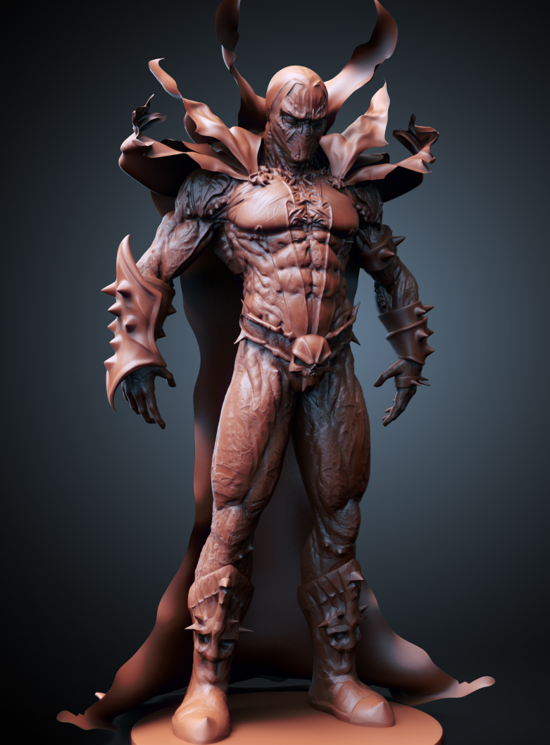 spawn zbrush sculpt