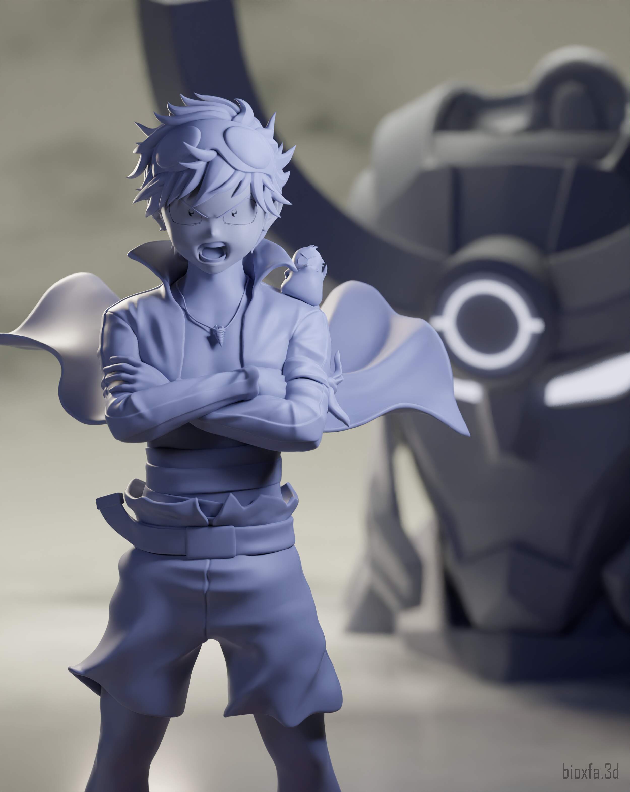 Tengen Toppa Gurren Lagann - Simon Fanart statue - ZBrushCentral