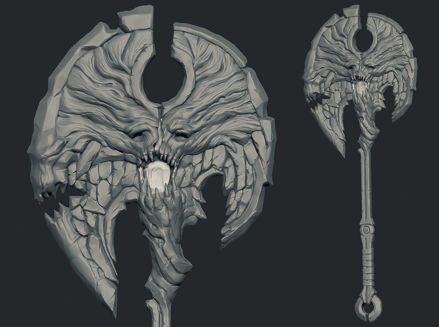 demonic weapon zbrush