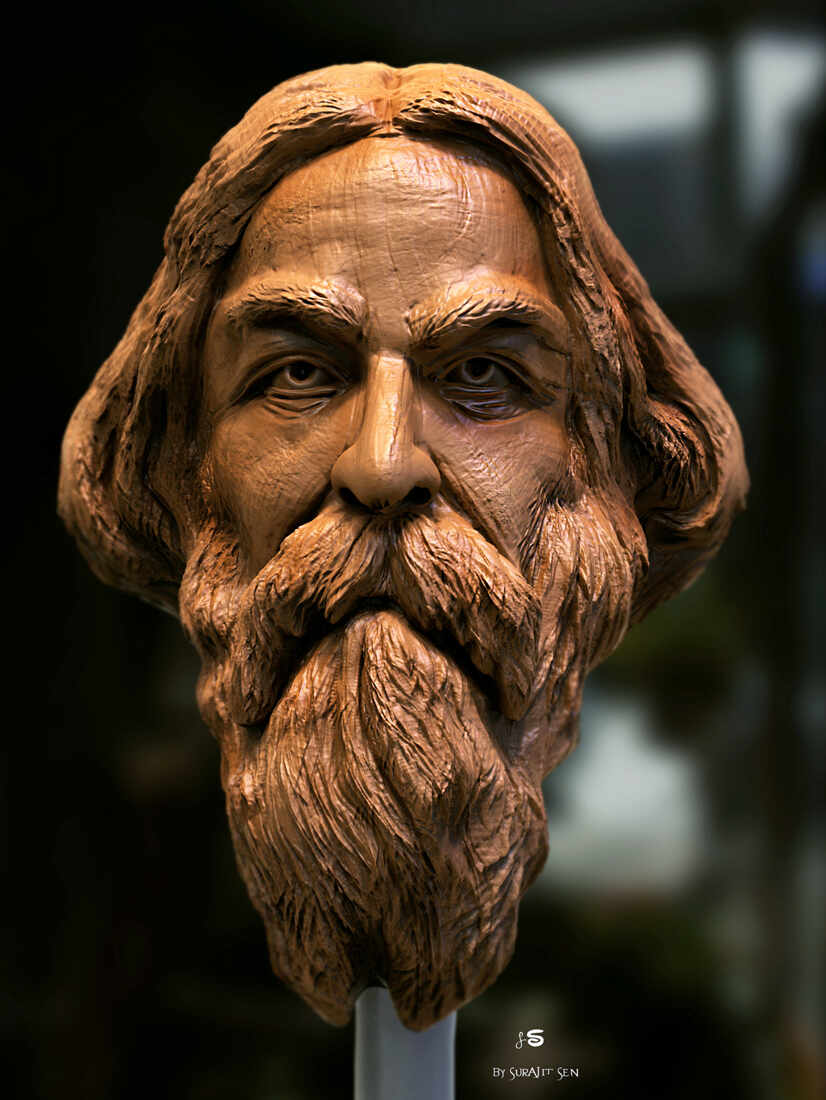 Tagore_Digital_Sculpture_SurajitSen_Jan2022A_L