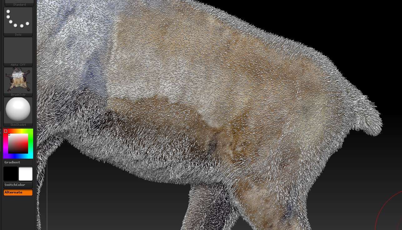 fibers coloring as body
