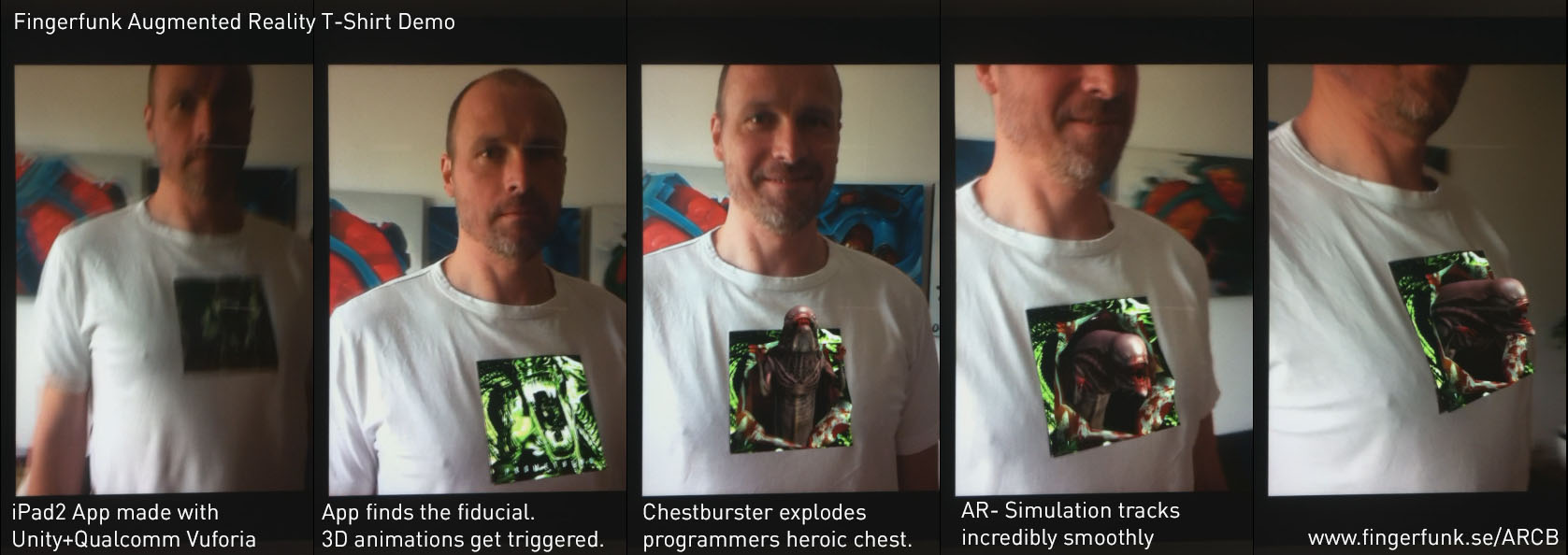 Augmented Reality Chestburster T Shirt ZBrushCentral