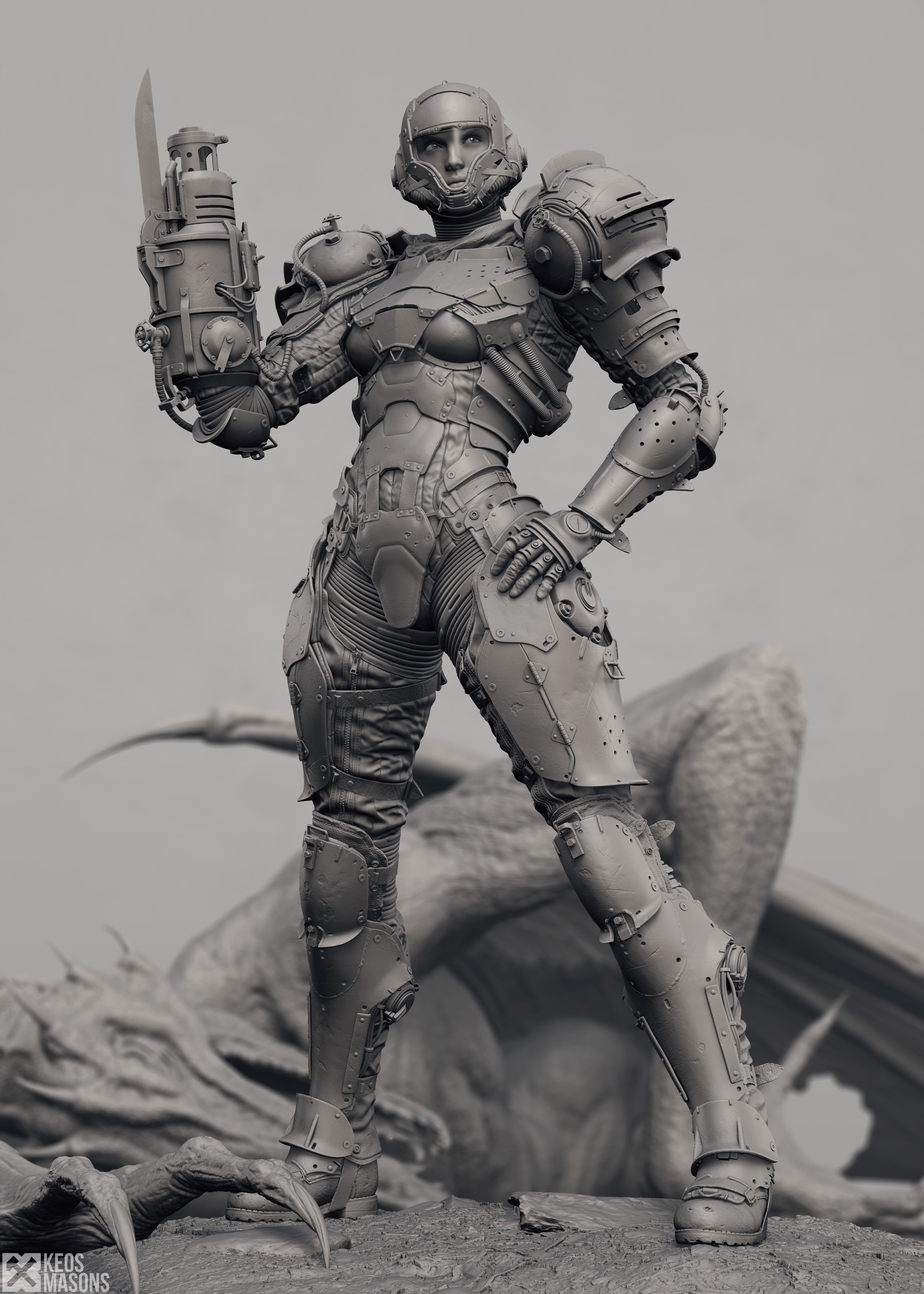 Panzer Samus - Metroid in World War II - ZBrushCentral