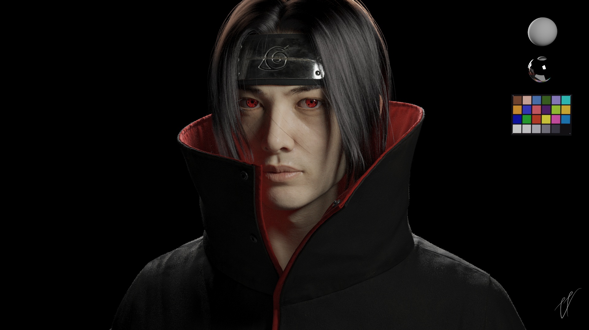 Itachi Uchiha (Realistic Fan Art) .