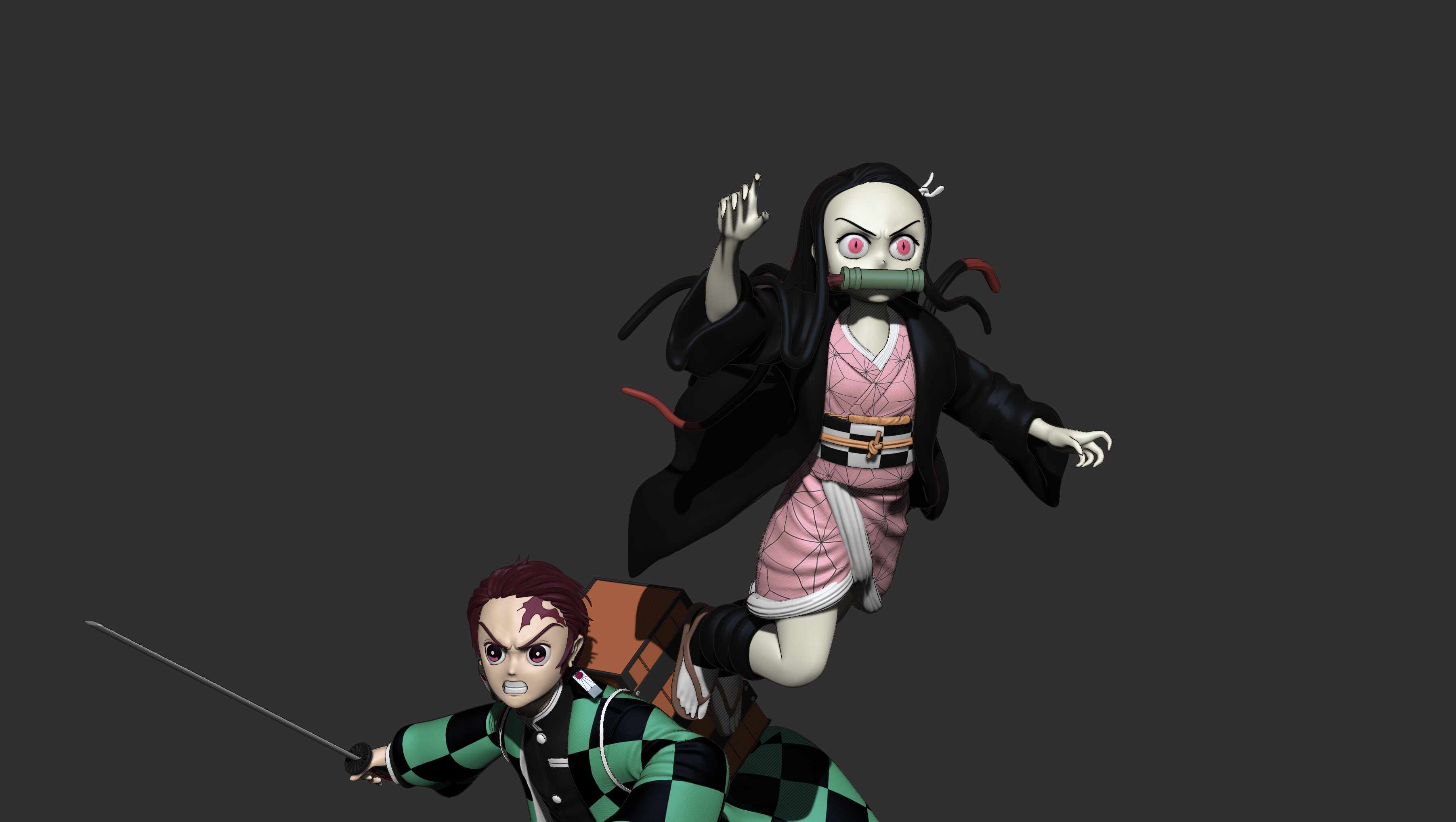 Nezuko Demon Slayer, 3D models download