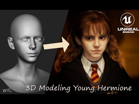 3D Young Hermione Granger - ZBrushCentral