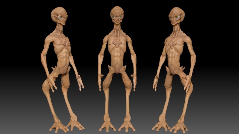 yacine-tazani-alien-realistic-front-right-left-viewport