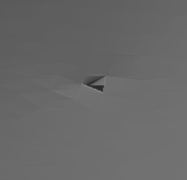 broken holes in 3d object