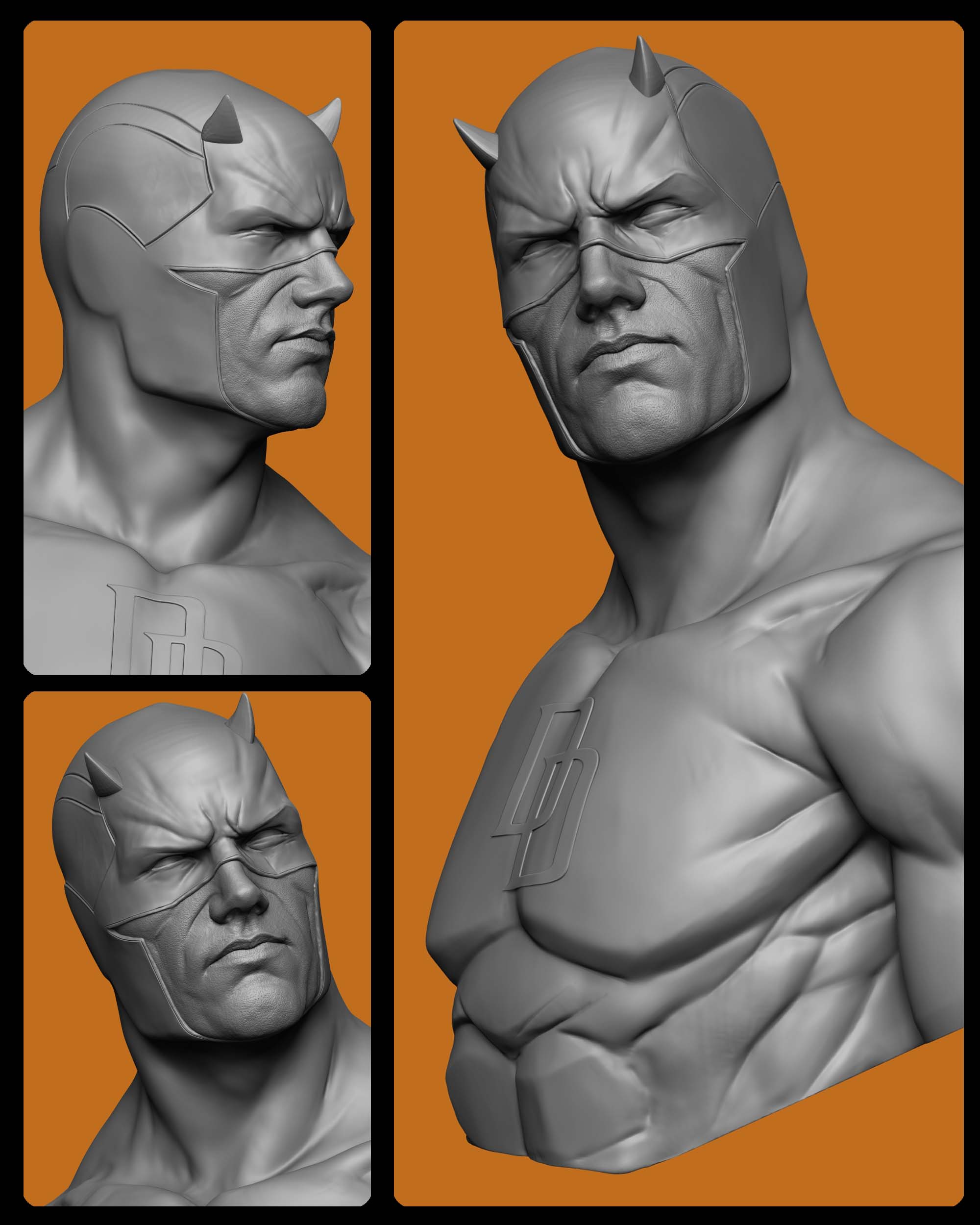 Weekend Sculpting Series :DareDevil Bust - ZBrushCentral