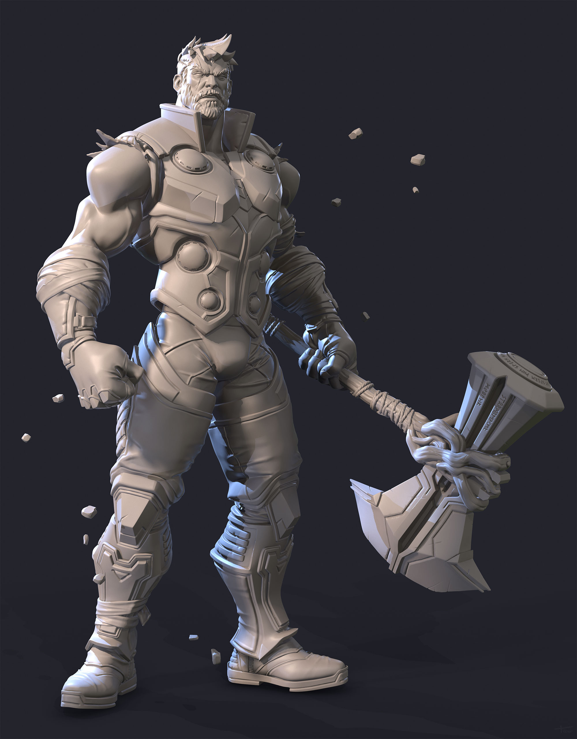 Thor God of Thunder 3D Model | Assembly