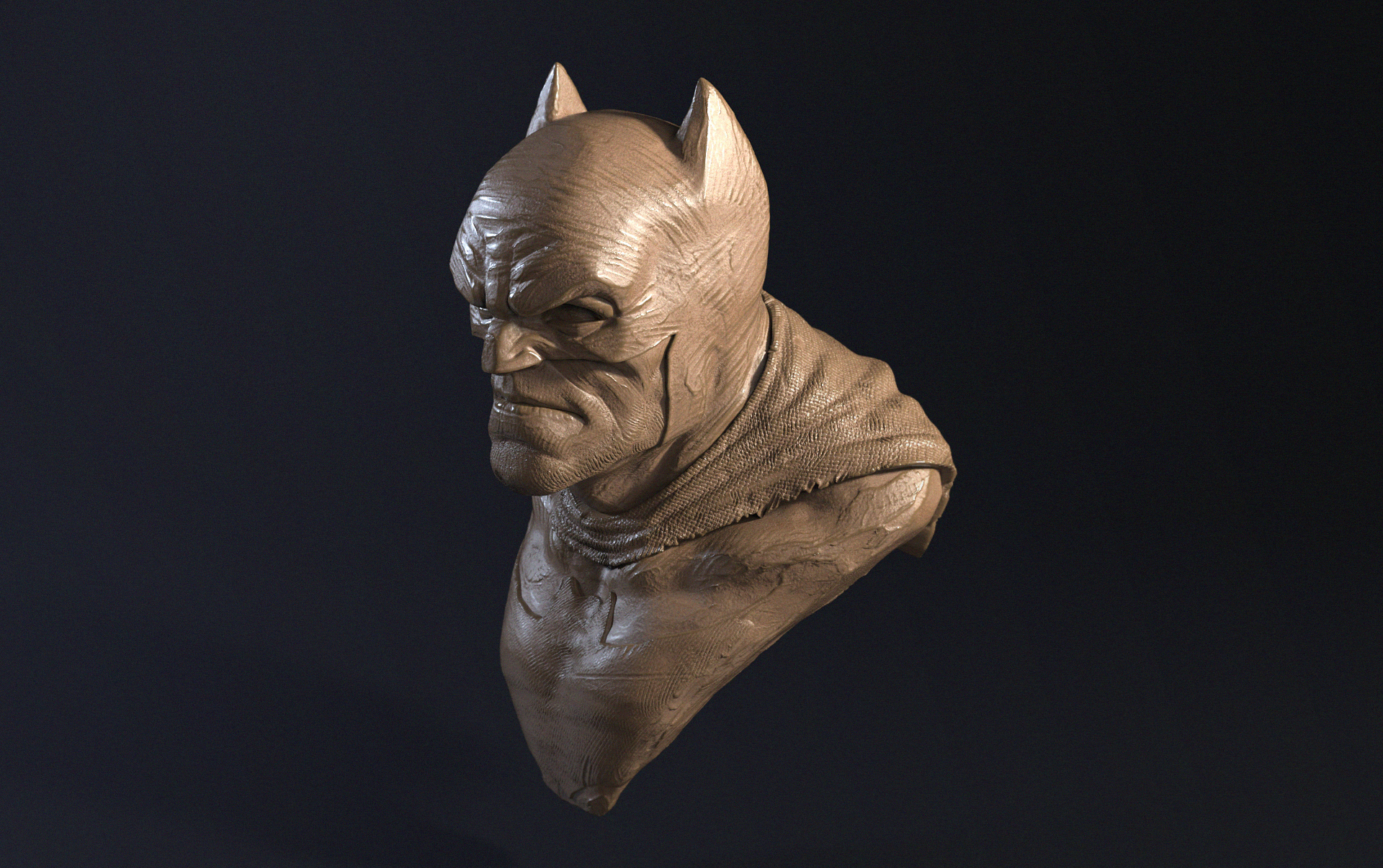 Clay Batman Bust - ZBrushCentral