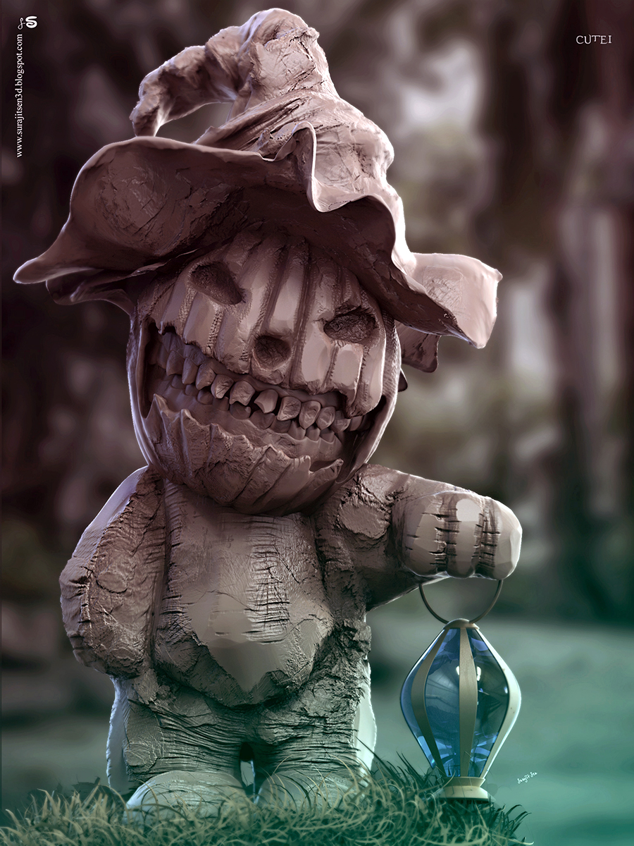Cutei_Haloween_Digital_SCulpture_SurajitSen_Oct2020A1_L