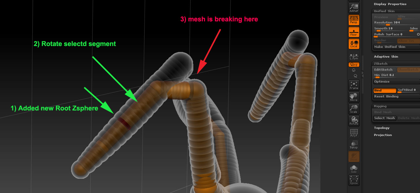 Zsketch - Bind / rotate - ZBrushCentral