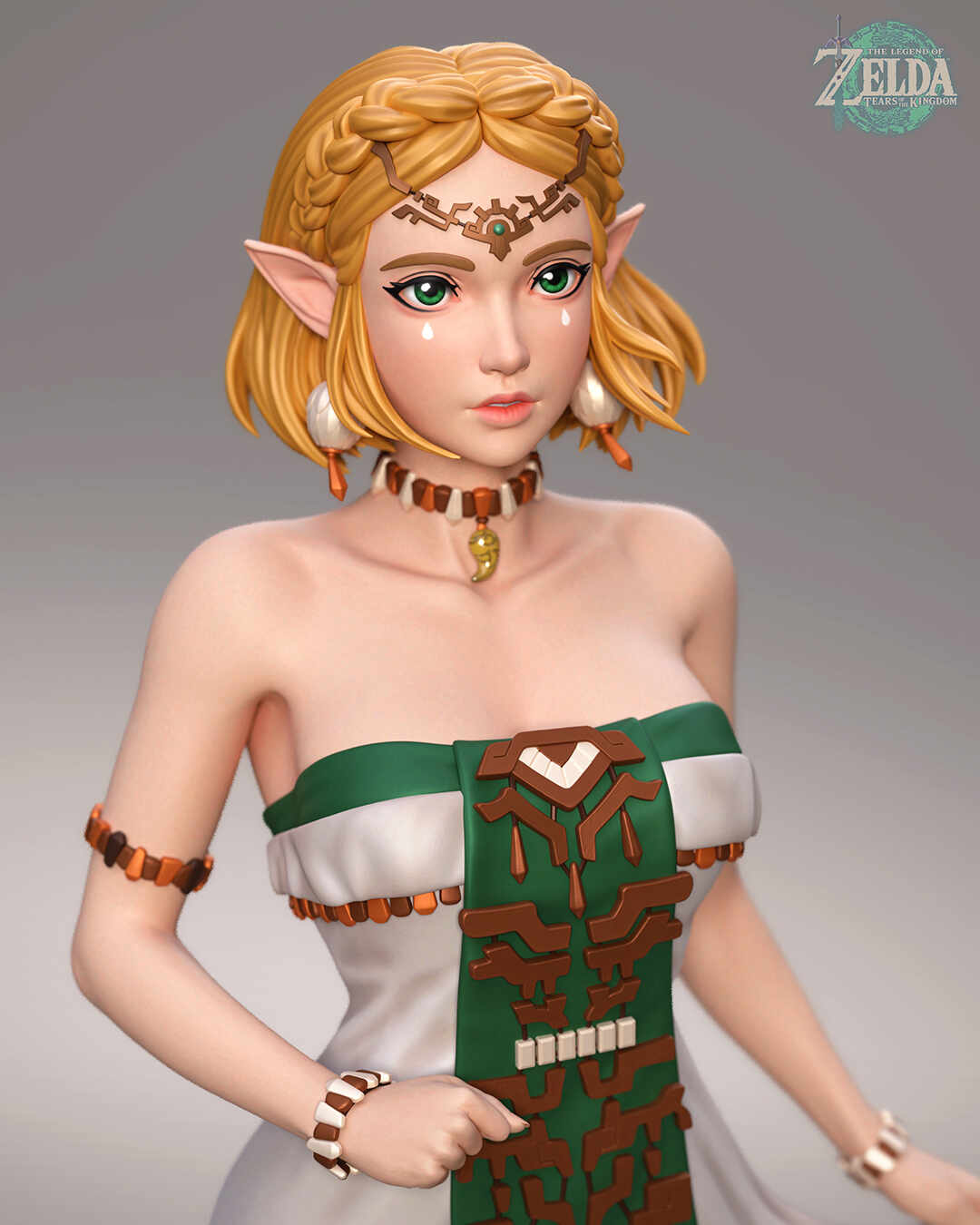 The Legend of Zelda Tears Of The Kingdom Link Portrait png