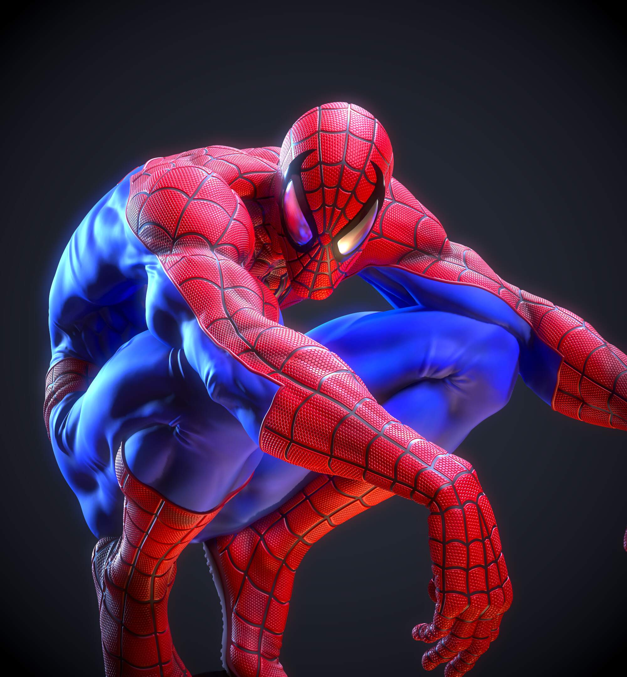 spiderman in zbrush