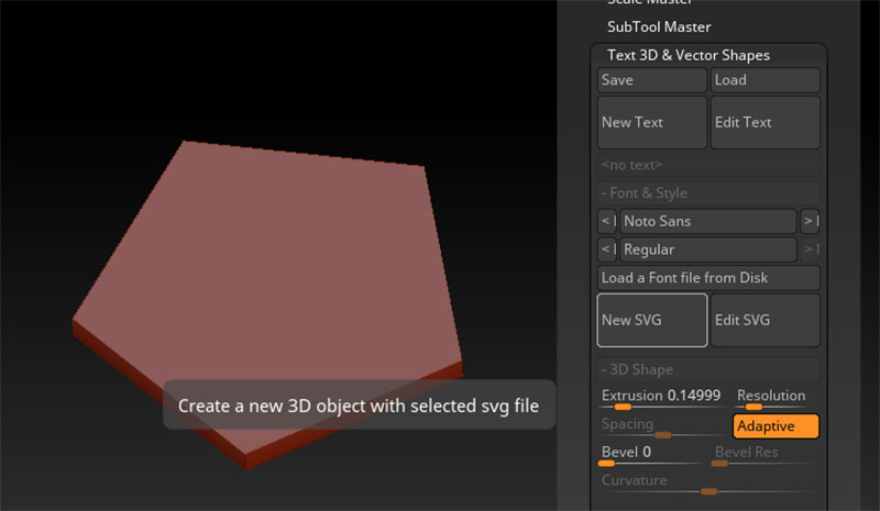zbrush can not load svg
