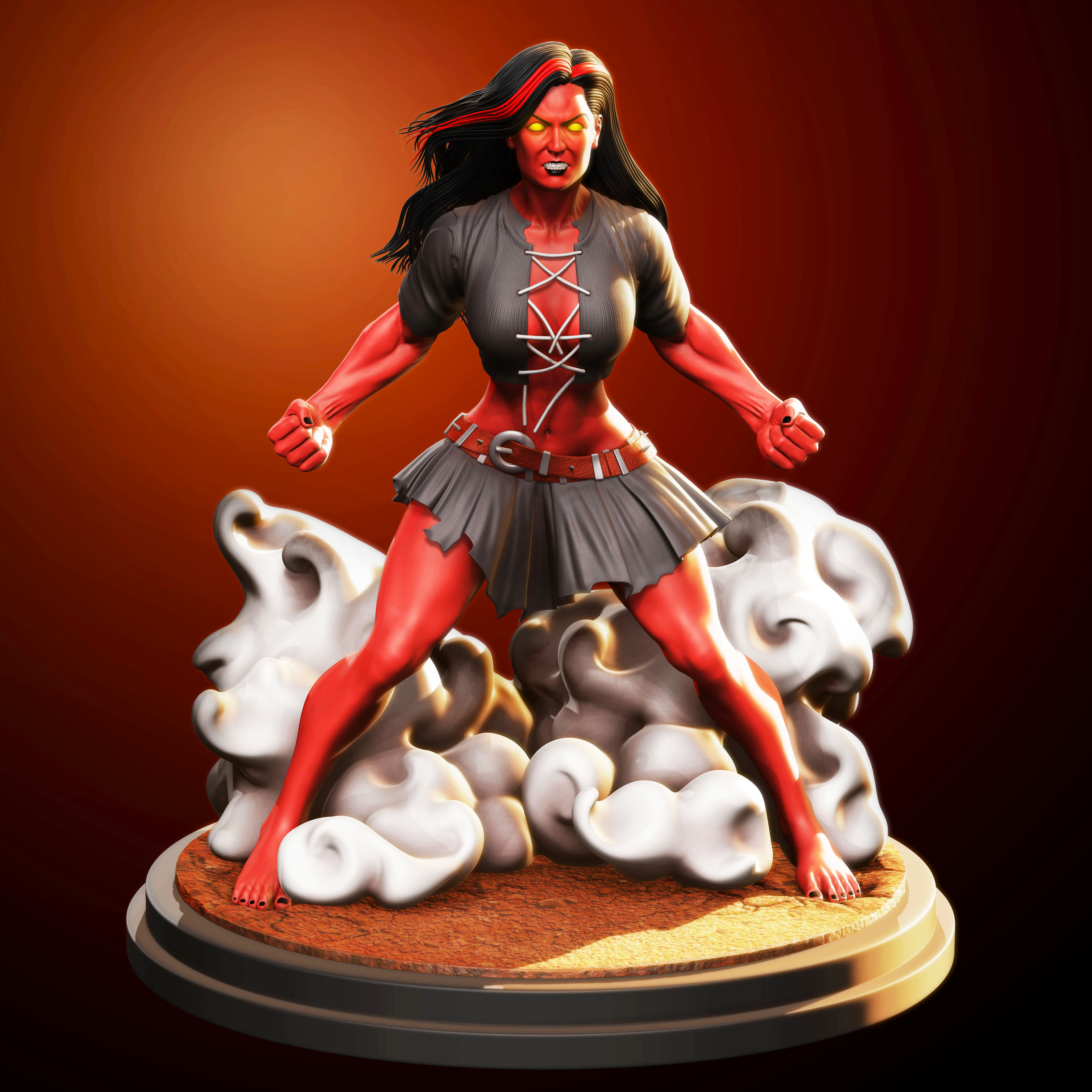 red she hulk action figure