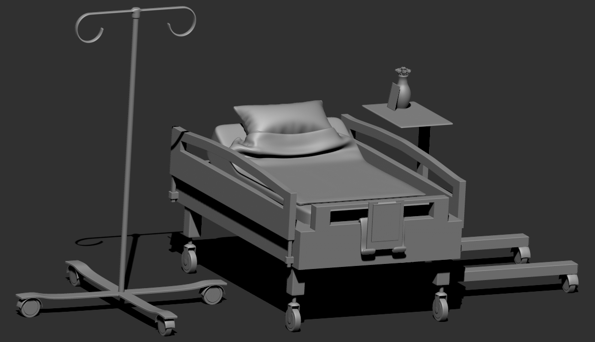 hospital bed-iv