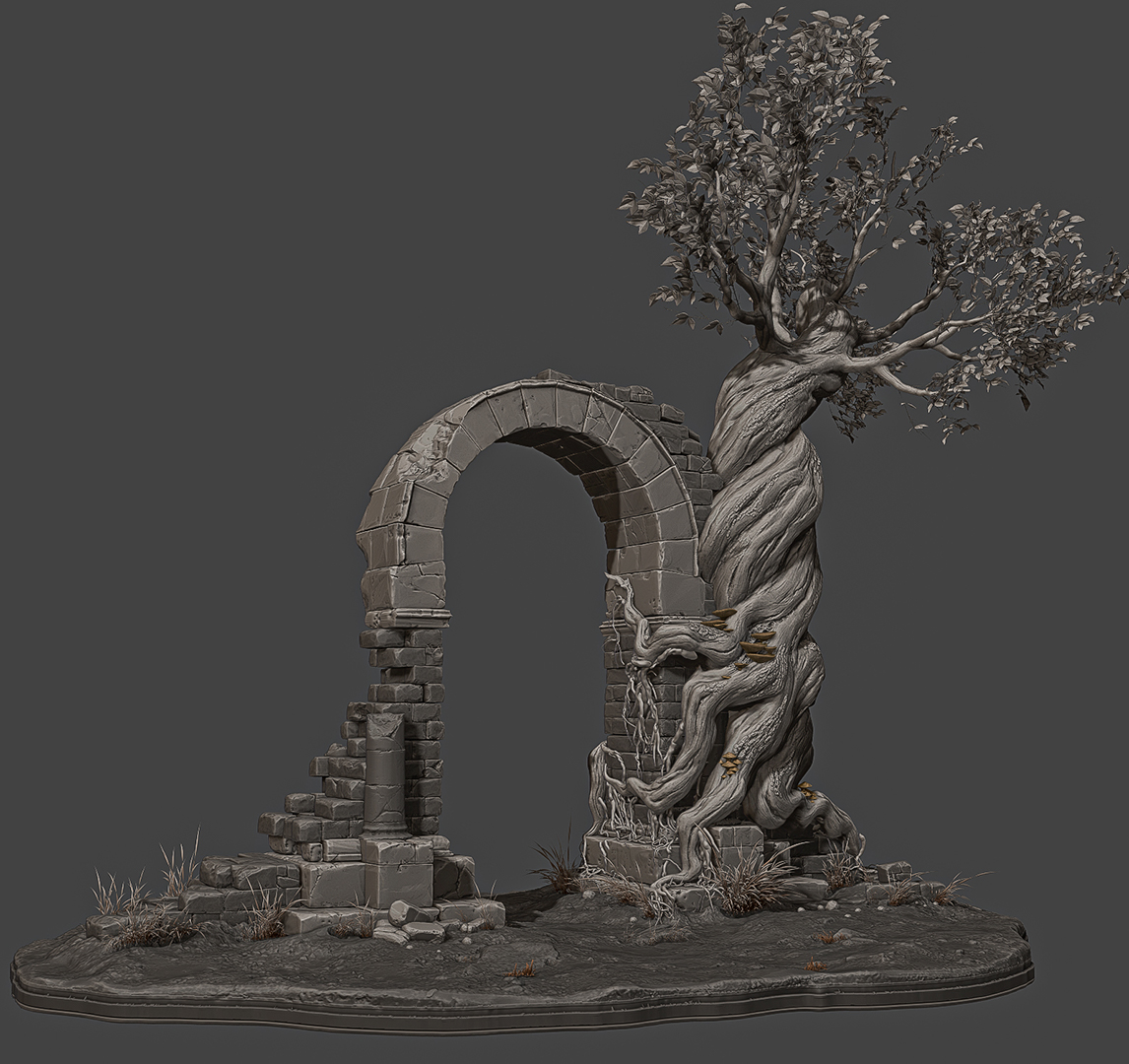 scene setting in zbrush