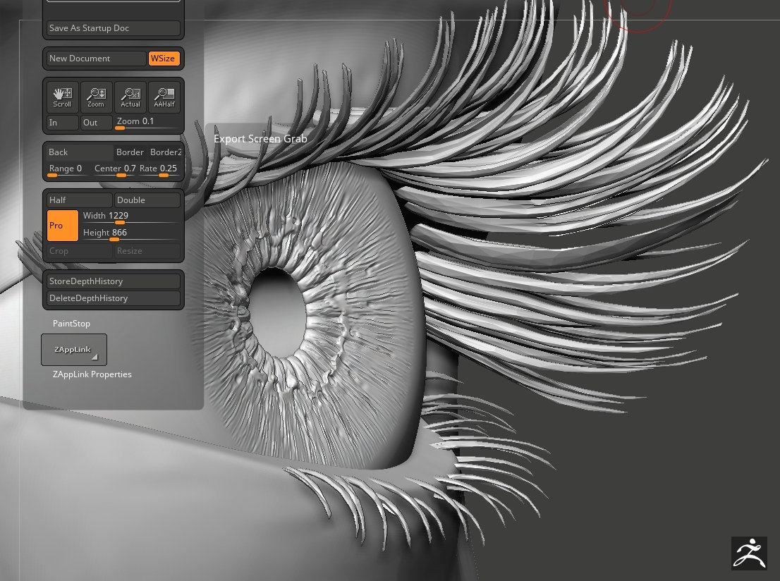 sculpting the eye zbrush