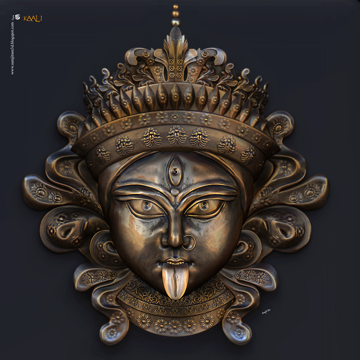 Kaali_Digital_SCulpture_SurajitSen_Nov2020A_L