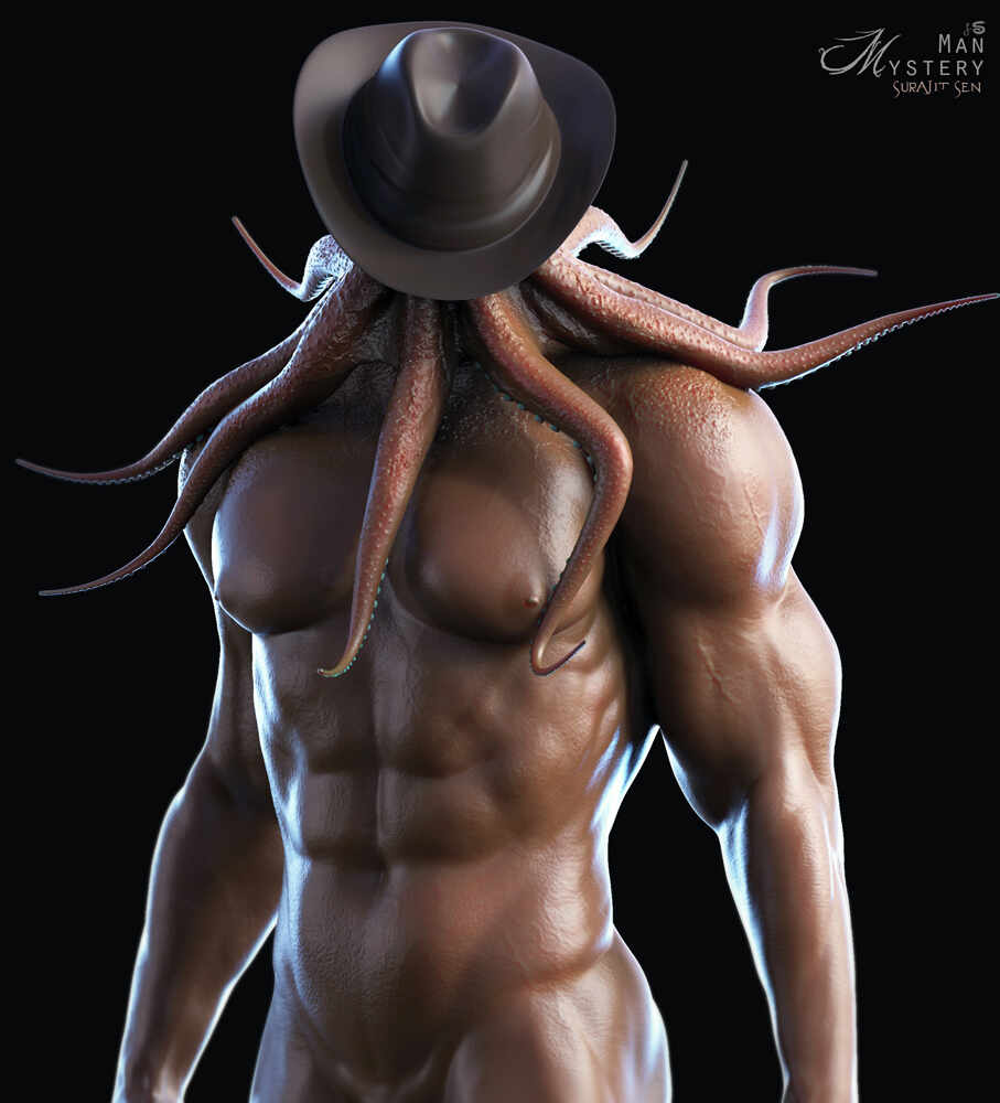 Mystery_Man_Digital_Sculpture_SurajitSen_March2022_L