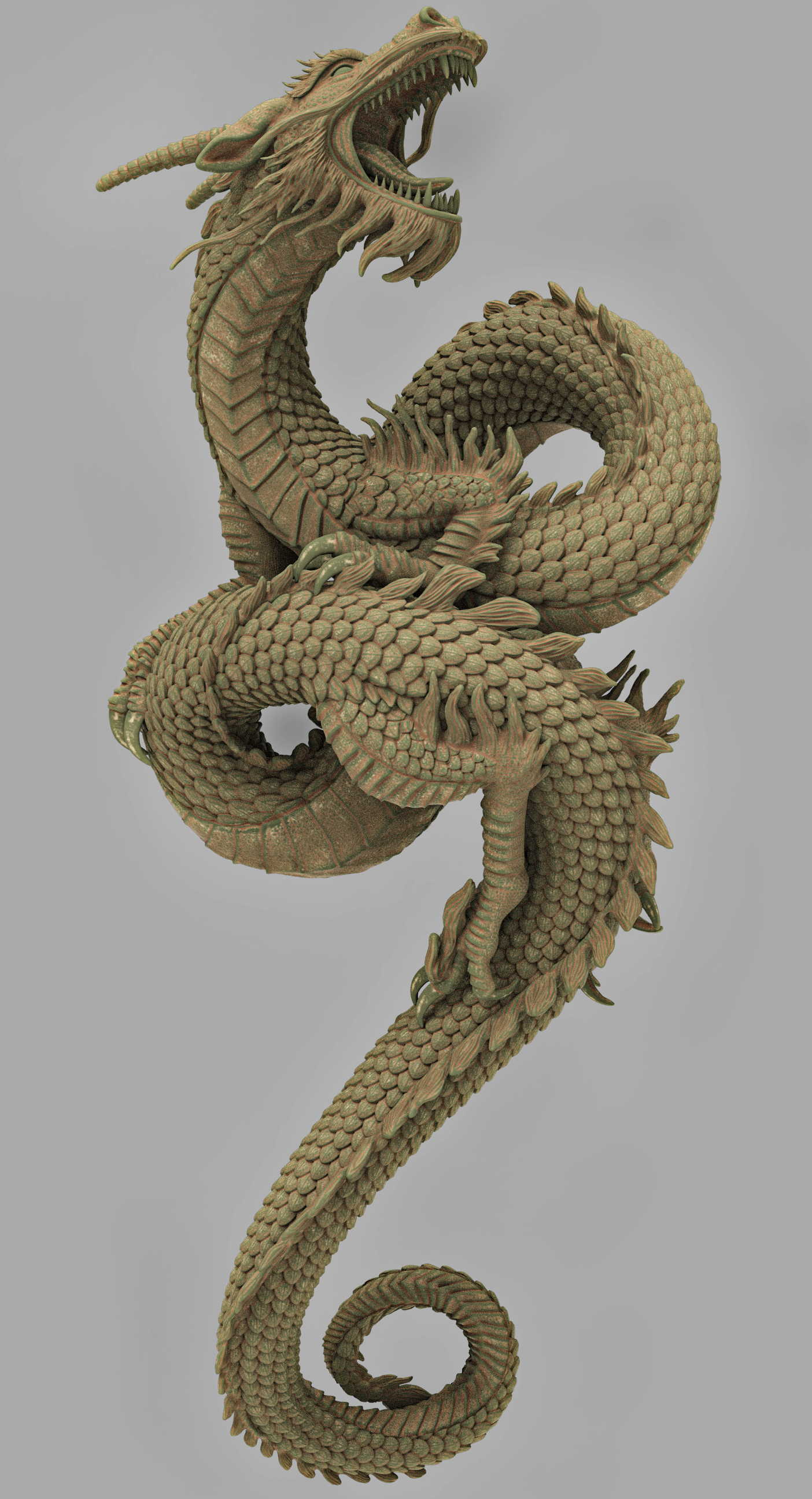 Chinese Dragon model for 3D printing - ZBrushCentral