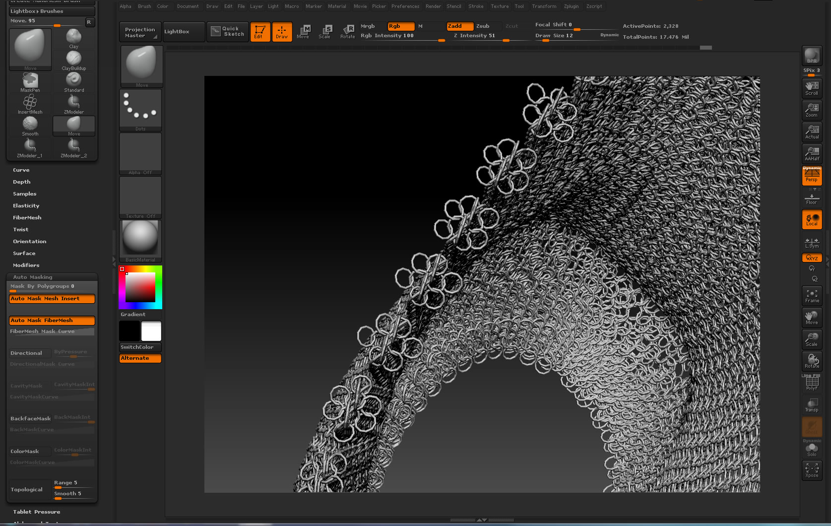 zbrush central imm repository chain mail