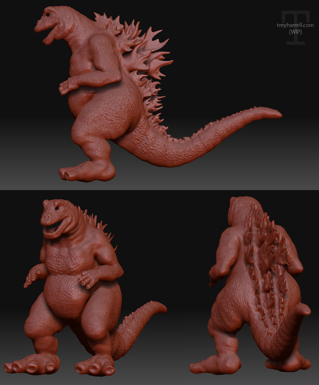 godzilla from zbrush to maya