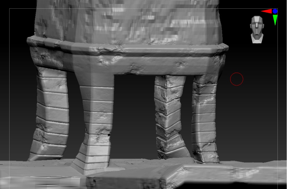 sculped structure