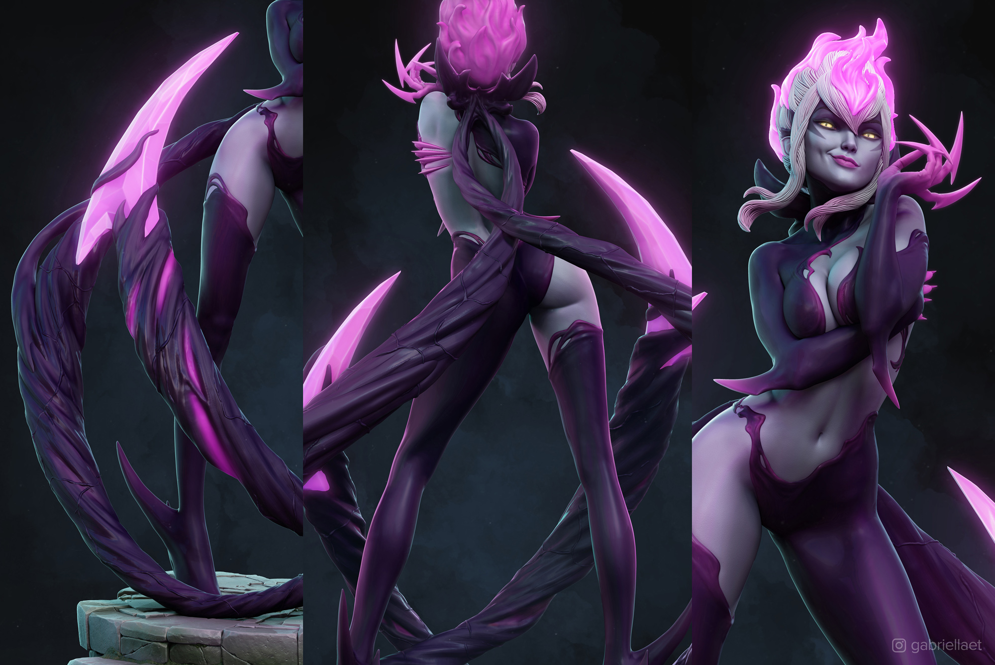 Evelynn - League of Legends Collectible Fan Art - ZBrushCent