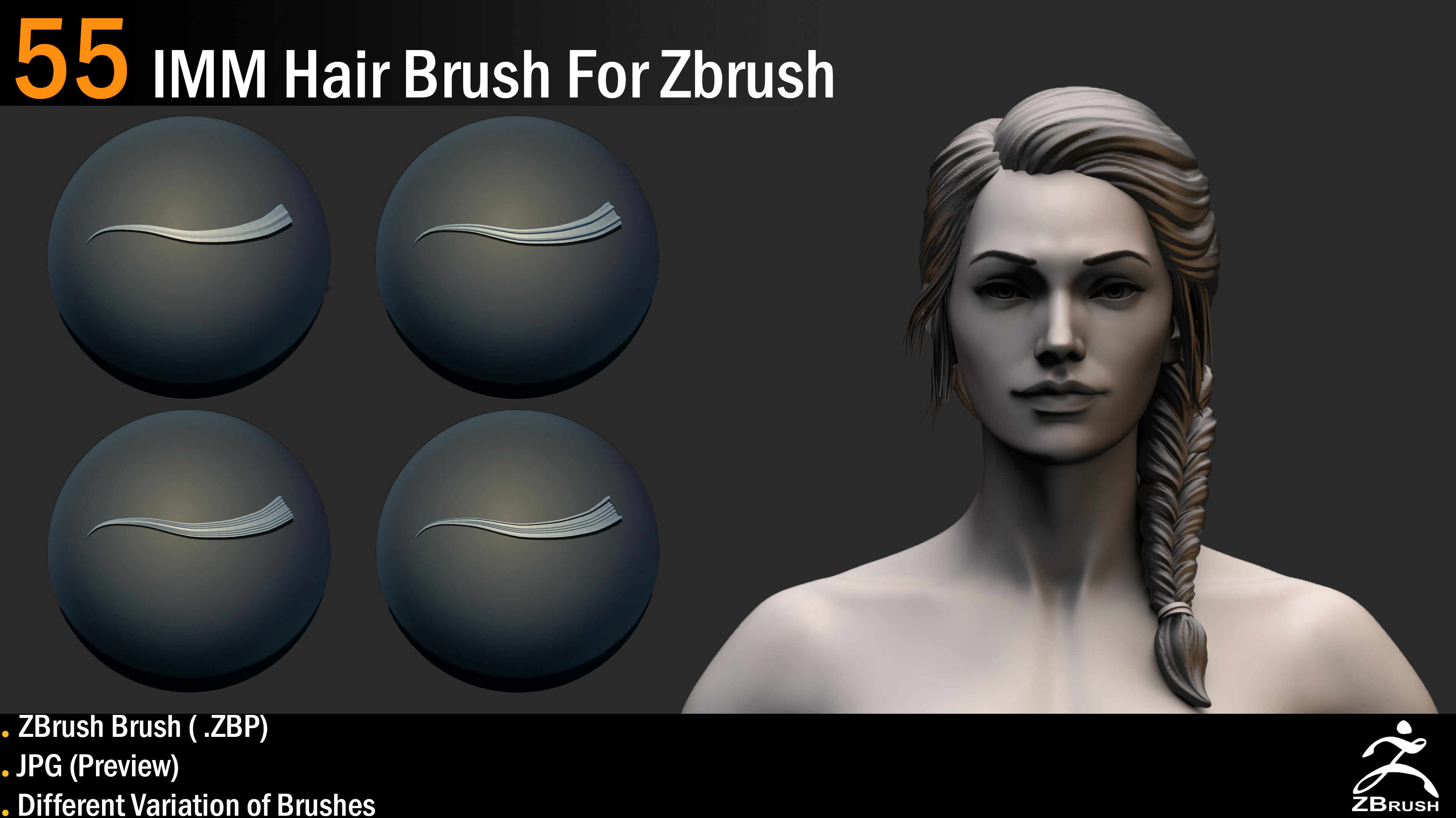 55 IMM Hair Curve Brush - ZBrushCentral 55 IMM Hair Curve Brush - ZBrushCentral