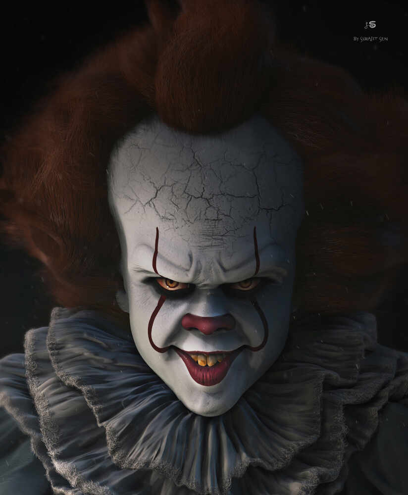 Pennywise_DIgital_Sculpture_SurajitSen_Aug2021_A_Closed_L