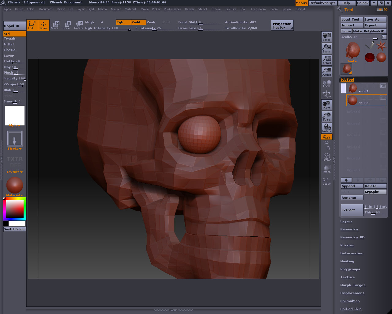 why cant i edit in zbrush