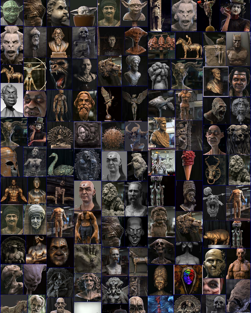 Flashback-2021-till April Some Sculptures by Surajit Sen_L