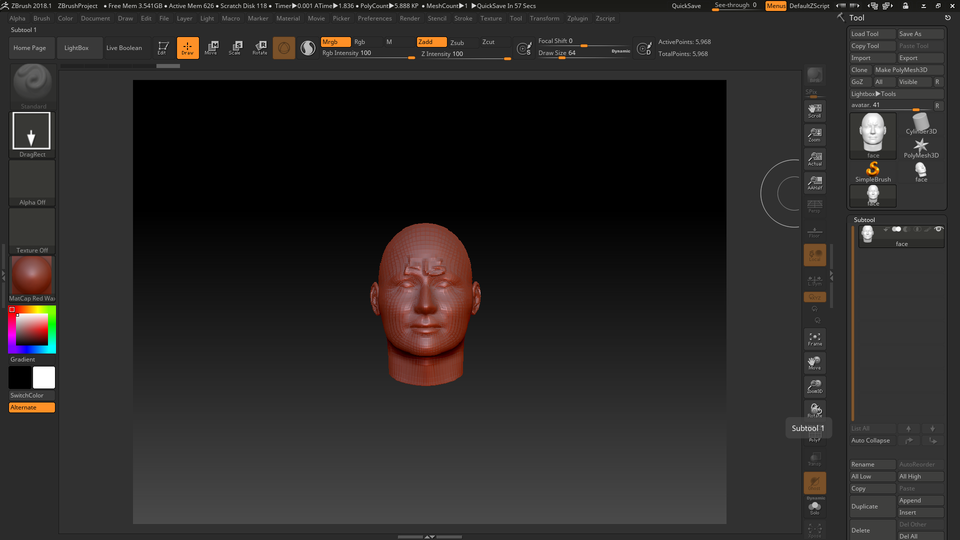 Export fuse avatar with facegen face from zbrush ZBrushCentral