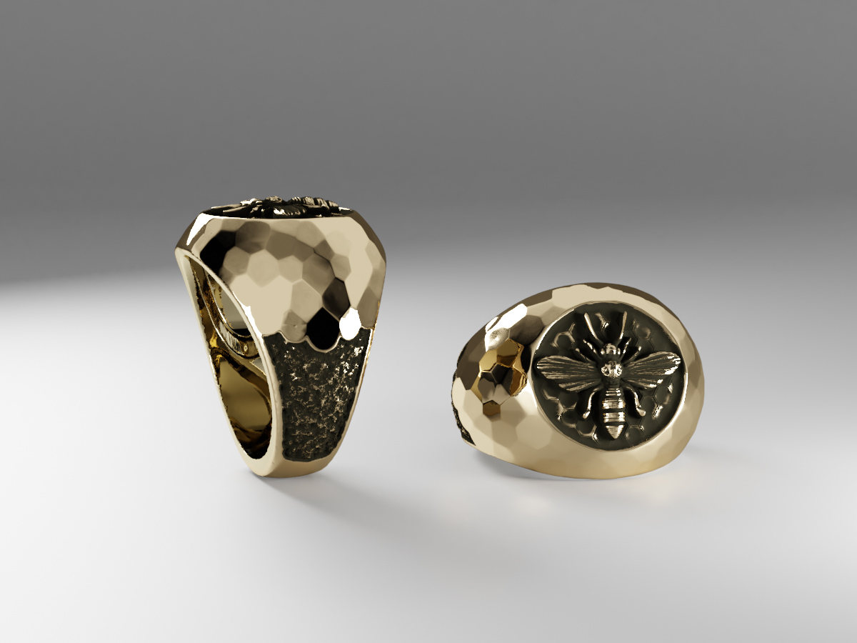 Mens store bee ring