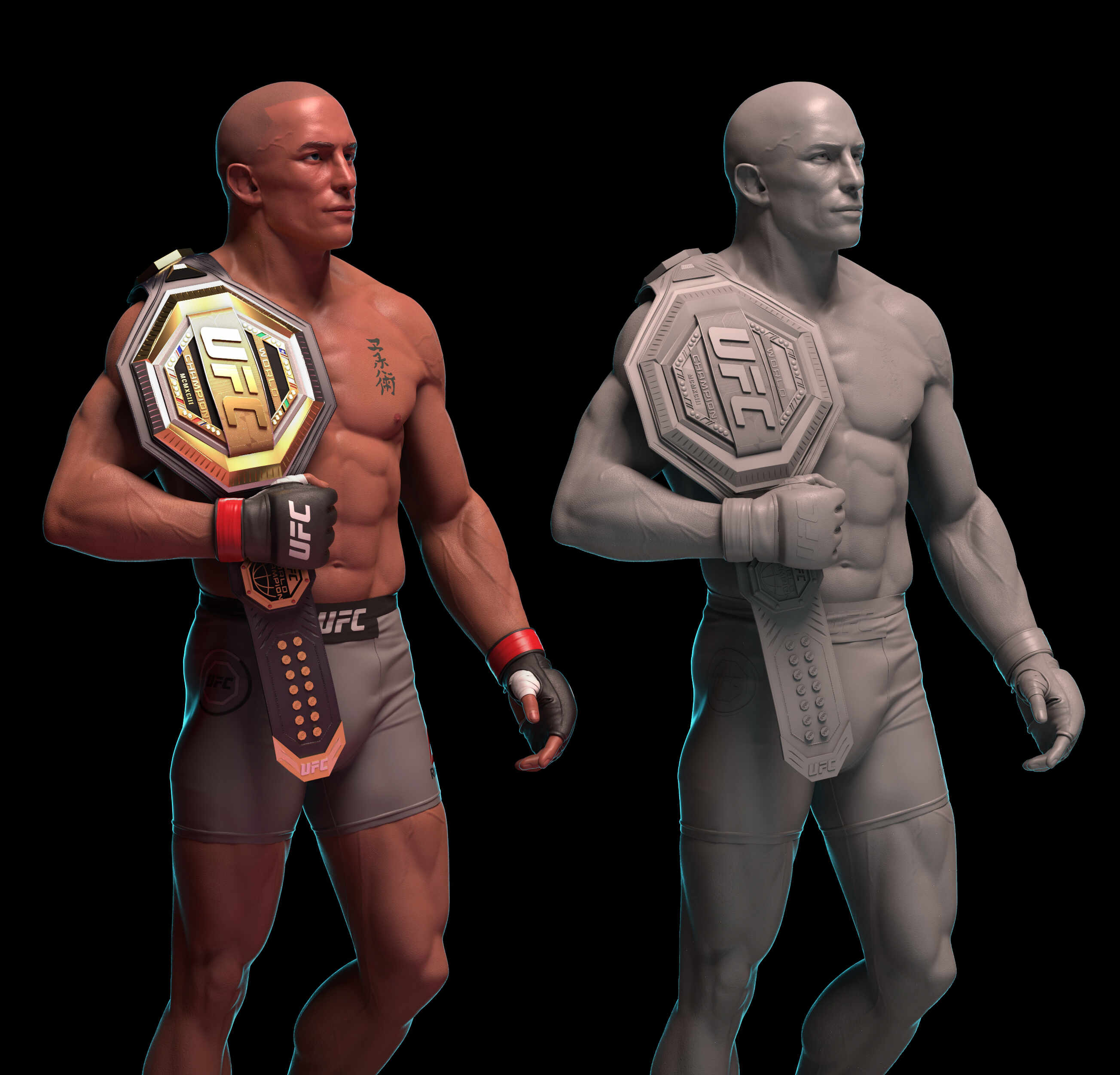 UFC Fighter Figurine Portfolio Piece - ZBrushCentral