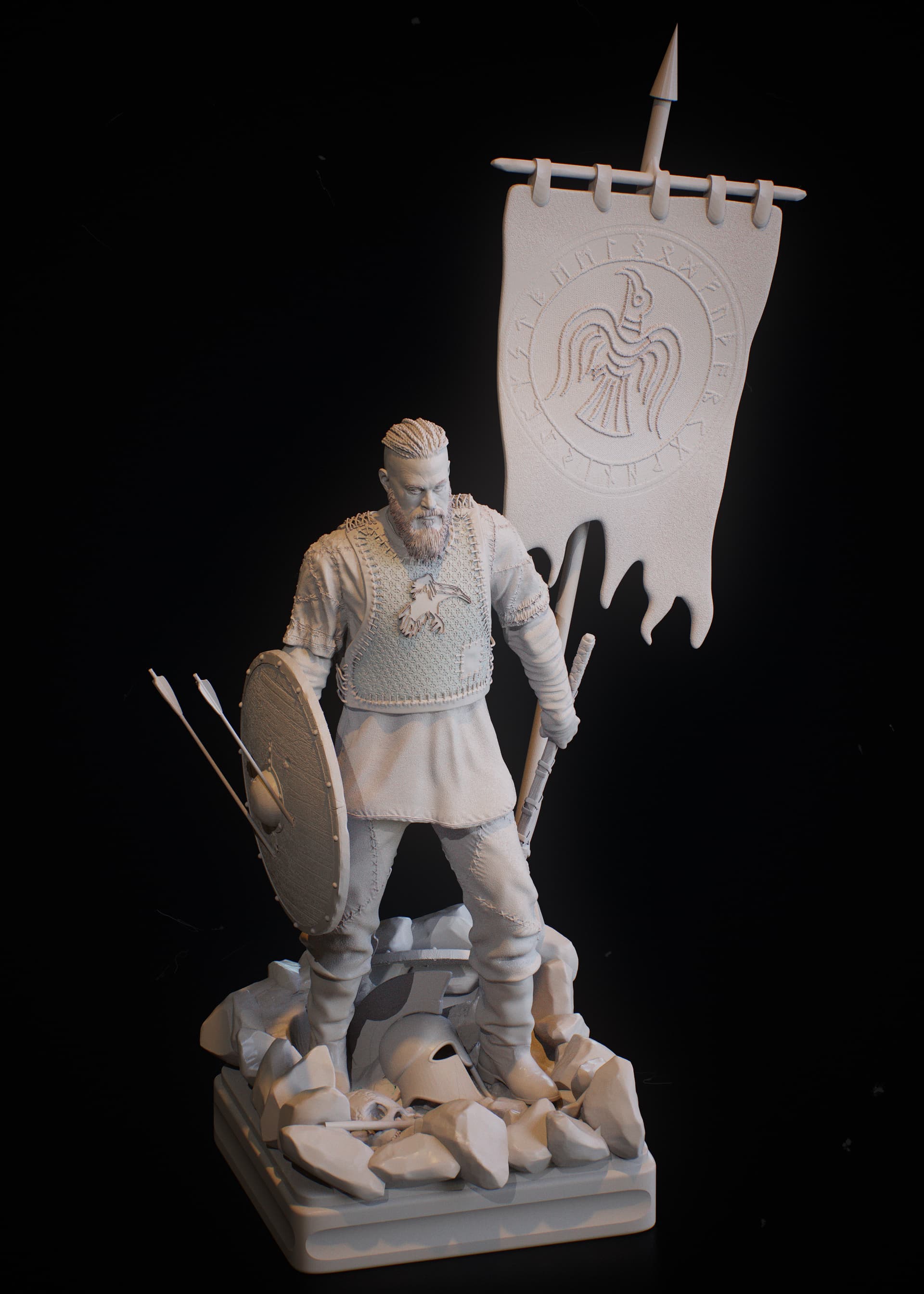 Ragnar Lothbrok 3D Collectible – Ready for Printing - ZBrushCentral