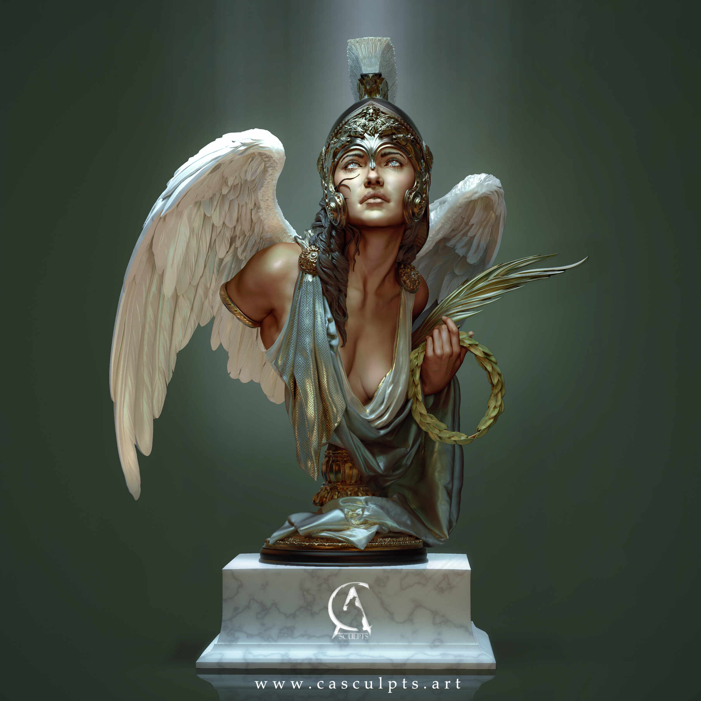 Nike goddess statue top